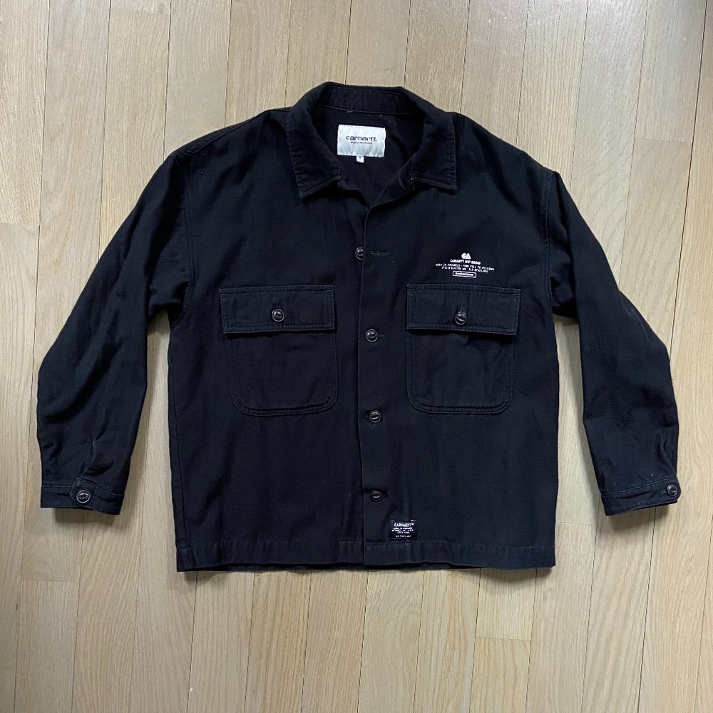 Carhartt WIP Women's Black Button Up Long sleeve Shirt